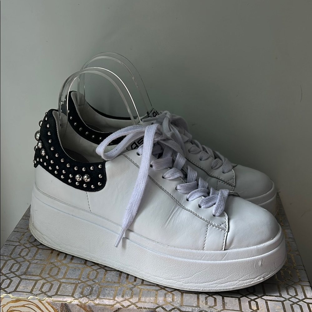 Ash Move Studded Lace Up Platform Sneakers Women's size 9/39